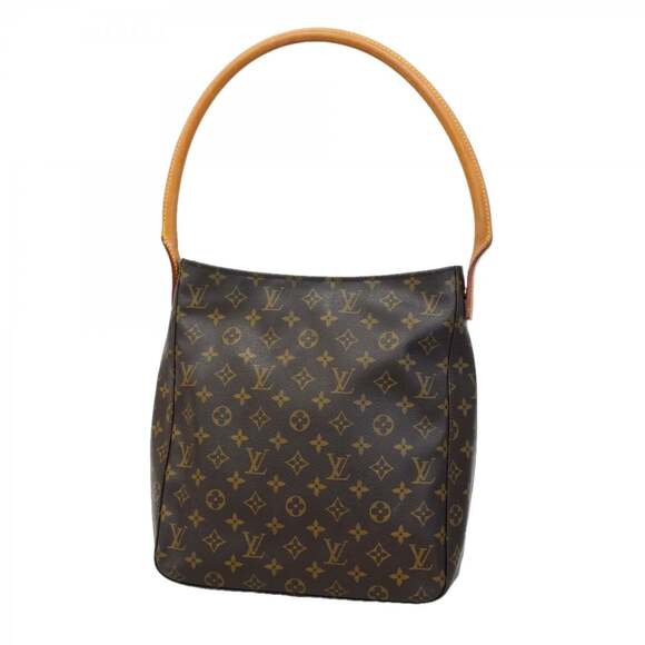 LOUIS VUITTON Brown Monogram Looping GM Shoulder Bag